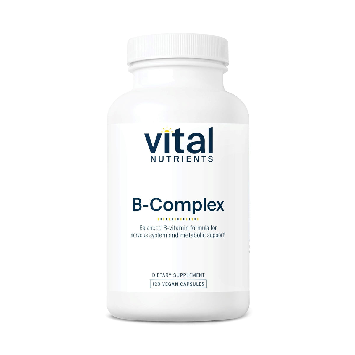 Vital Nutrients Complexe de Vitamines B 120 capsules vue avant