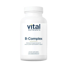 Vital Nutrients Complexe de Vitamines B 120 capsules vue avant