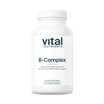 Vital Nutrients Complexe de Vitamines B 120 capsules vue avant