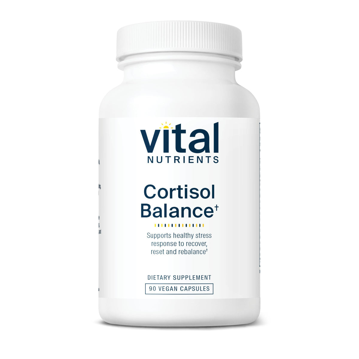 Vital Nutrients Cortisol Balance 90 capsules vegan - vue de l'emballage