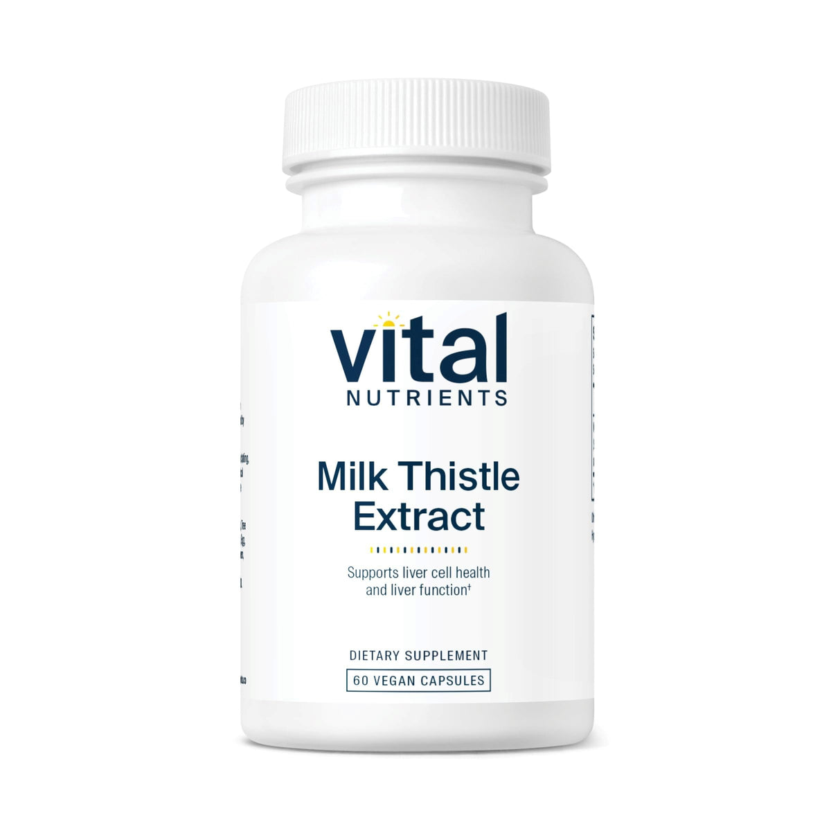Vital Nutrients Extrait de Chardon-Marie 250mg capsules vue de face