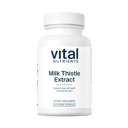 Vital Nutrients Extrait de Chardon-Marie 250mg capsules vue de face