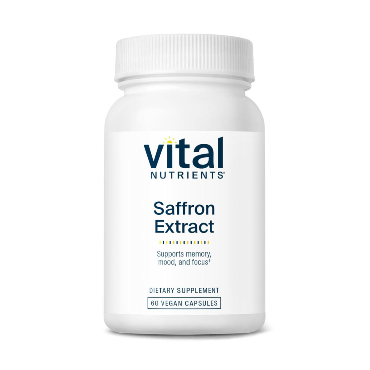 Vital Nutrients Extrait de Safran 60 capsules vue avant