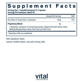 Vital Nutrients GI Repair Powder 40 servings packaging