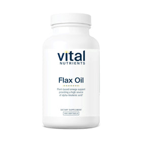 Vital Nutrients Huile de Graines de Lin 3 000mg gélules vue de face