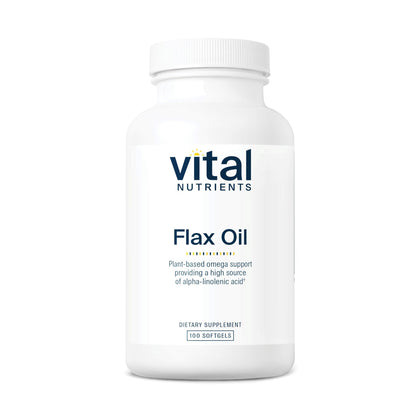 Vital Nutrients Huile de Graines de Lin 3 000mg gélules vue de face