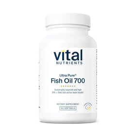 Vital Nutrients Huile de poisson ultra pure 700 mg 60 gélules - vue de face