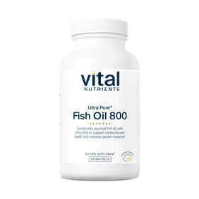 Vital Nutrients Huile de Poisson Ultra Pure 800mg gélules frontale