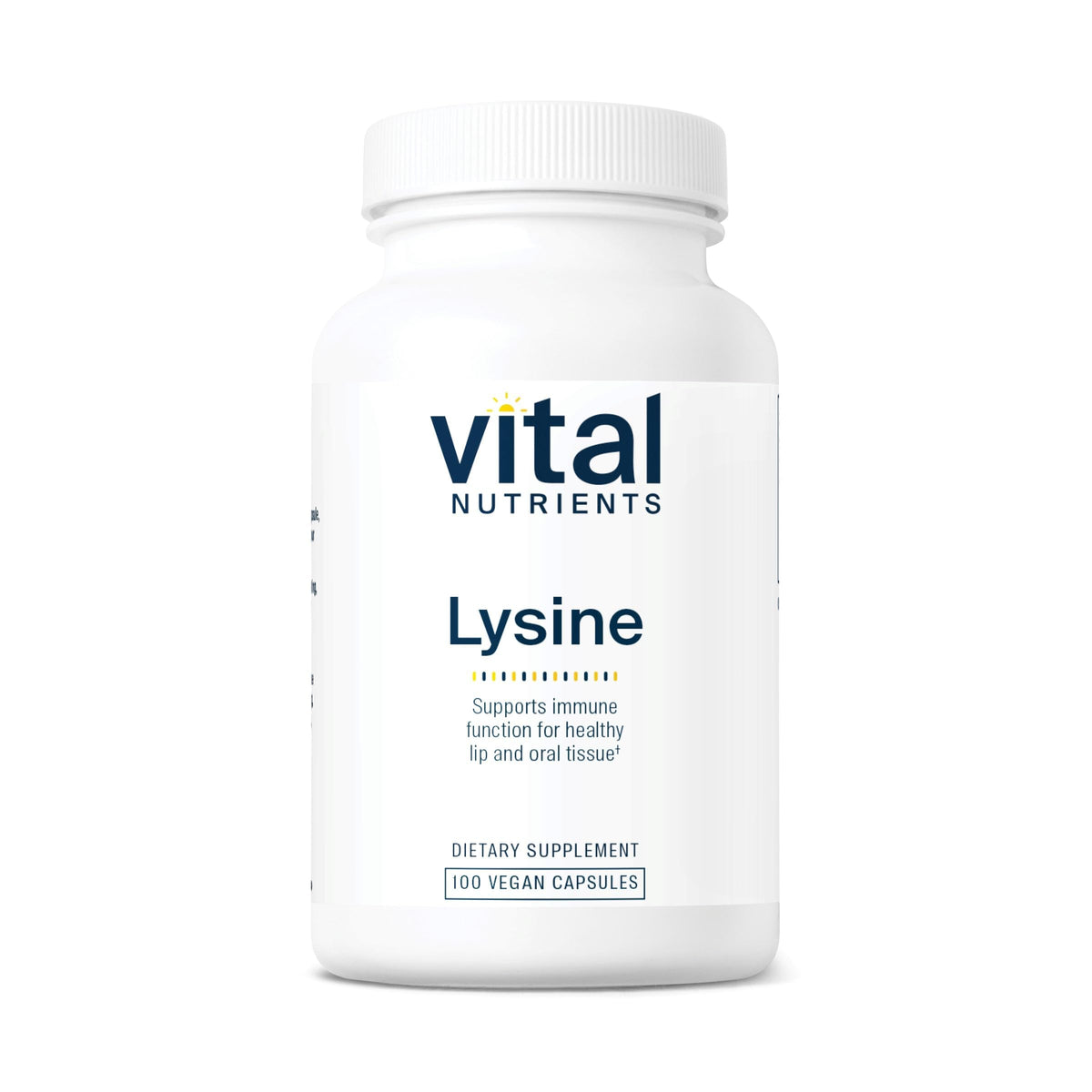 Vital Nutrients L-Lysine 500mg 100 capsules vue avant