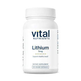Vital Nutrients Lithium Orotate 5mg 90 capsules, avant