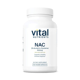 Vital Nutrients NAC 600mg 100 capsules vue de face