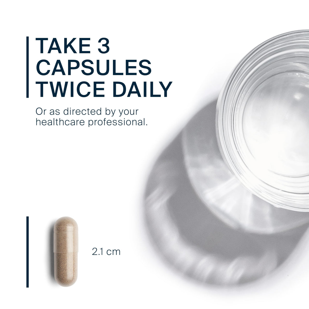 Vital Nutrients ViraCon 60 capsules sur une surface blanche