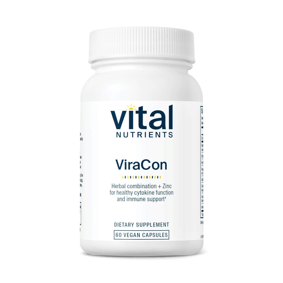 Vital Nutrients ViraCon 60 capsules vue de face