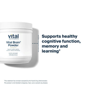 Vital Nutrients Vital Brain Powder 150g - mise en scène avec des ustensiles de cuisine