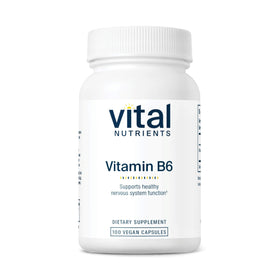 Vital Nutrients Vitamine B6 100mg Capsules avant