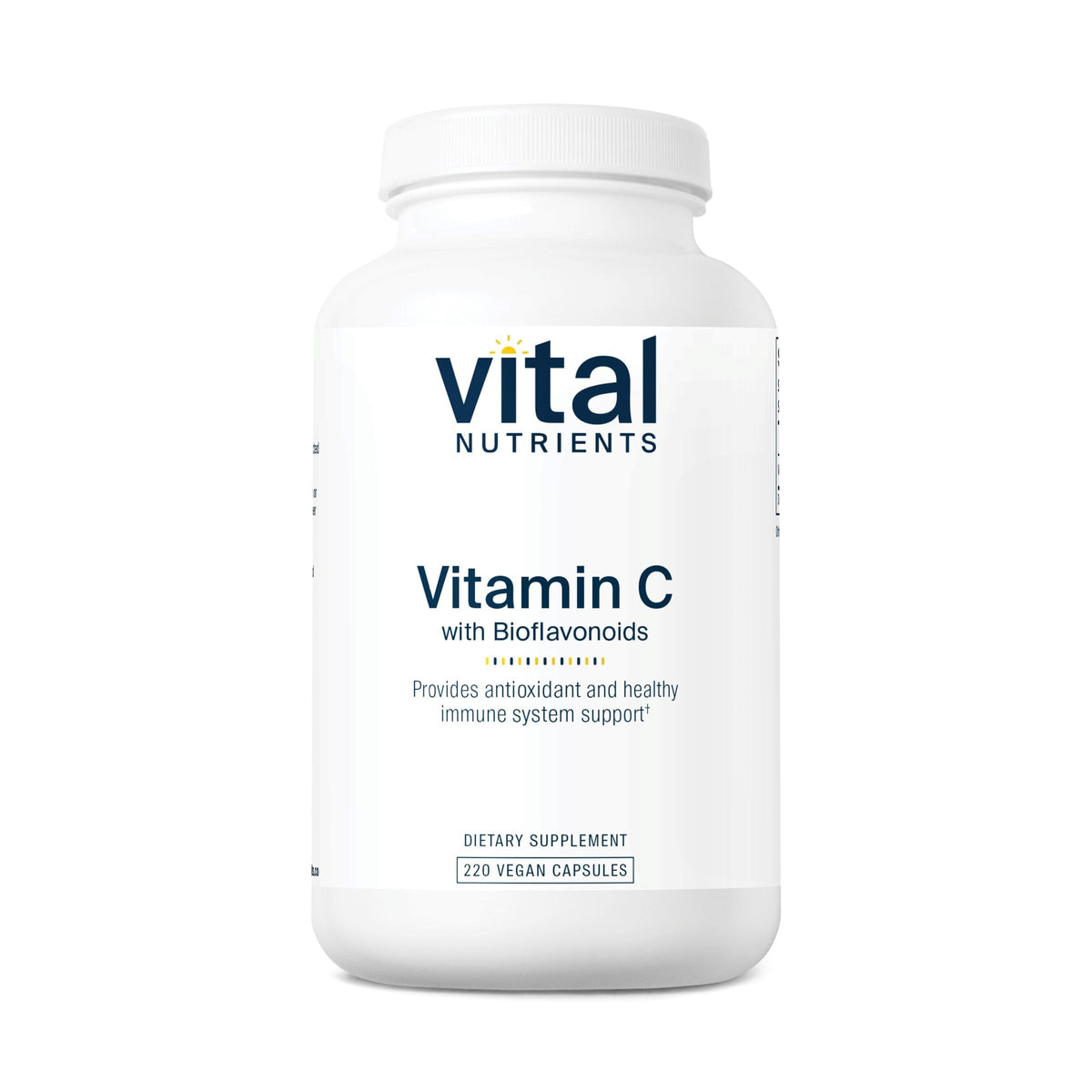 Vital Nutrients Vitamine C 220 capsules vue de face