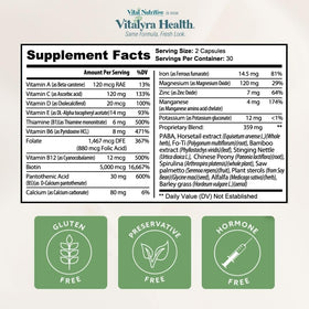 VITAL NUTRITIVE Complément Alimentaire Biotine avec un verre d'eau