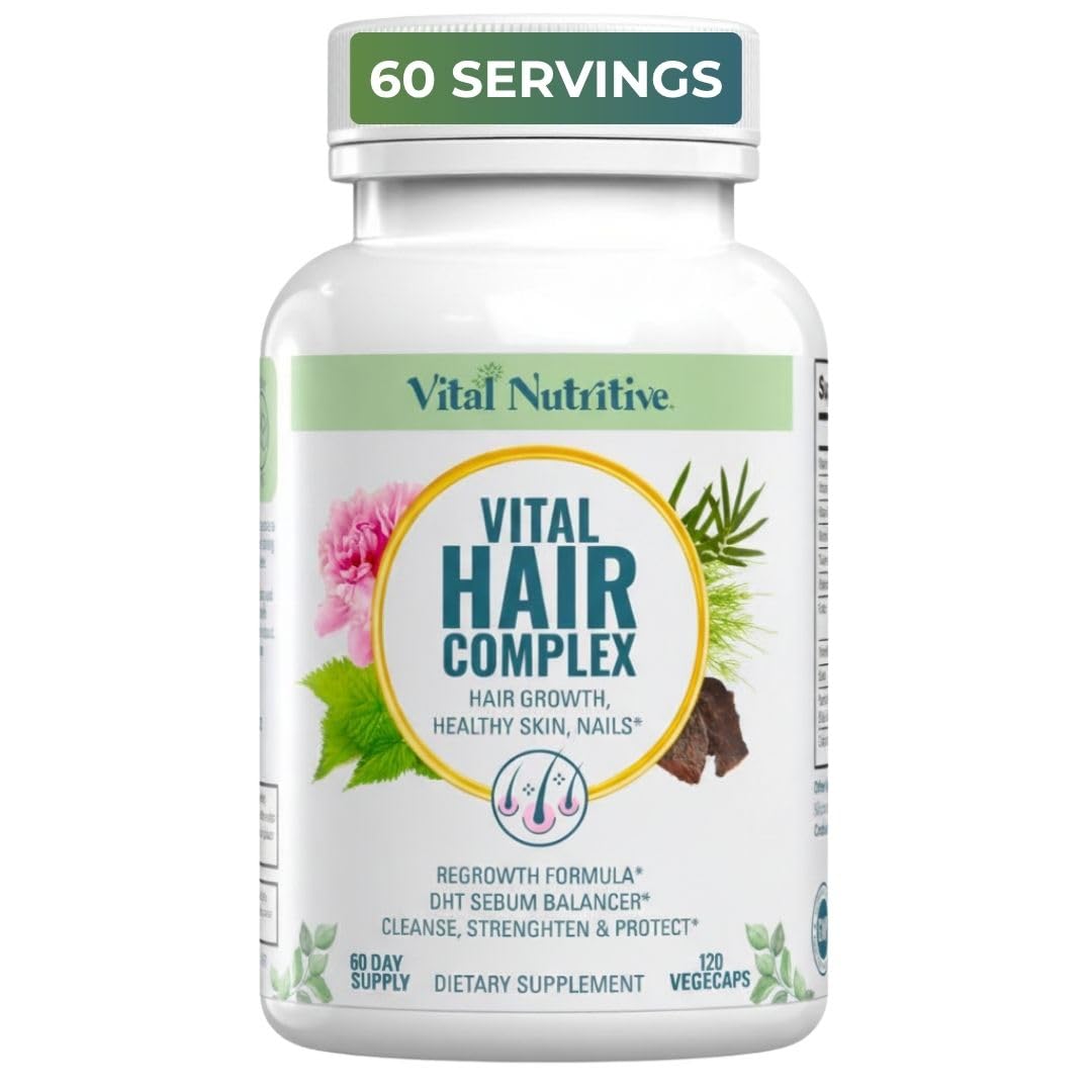 VITAL NUTRITIVE Complément Alimentaire Cheveux Biotine 136g - vue de face