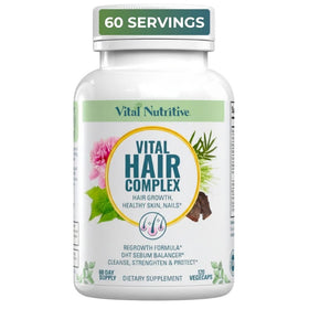 VITAL NUTRITIVE Complément Alimentaire Cheveux Biotine 136g - vue de face