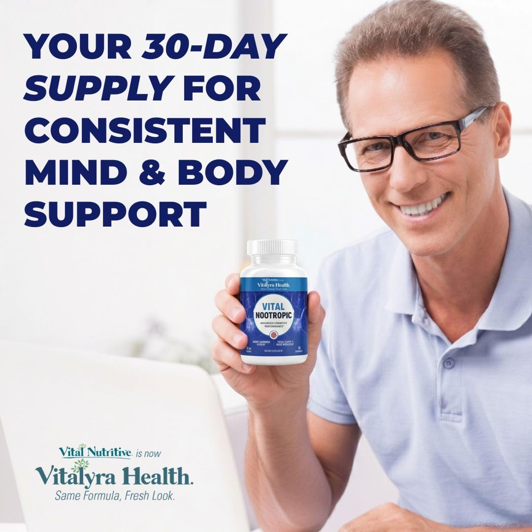 VITAL NUTRITIVE Complément Cérébral 12-en-1 ingrédients naturels