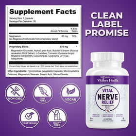 VITAL NUTRITIVE Nerve Support 32g avec des compléments alimentaires