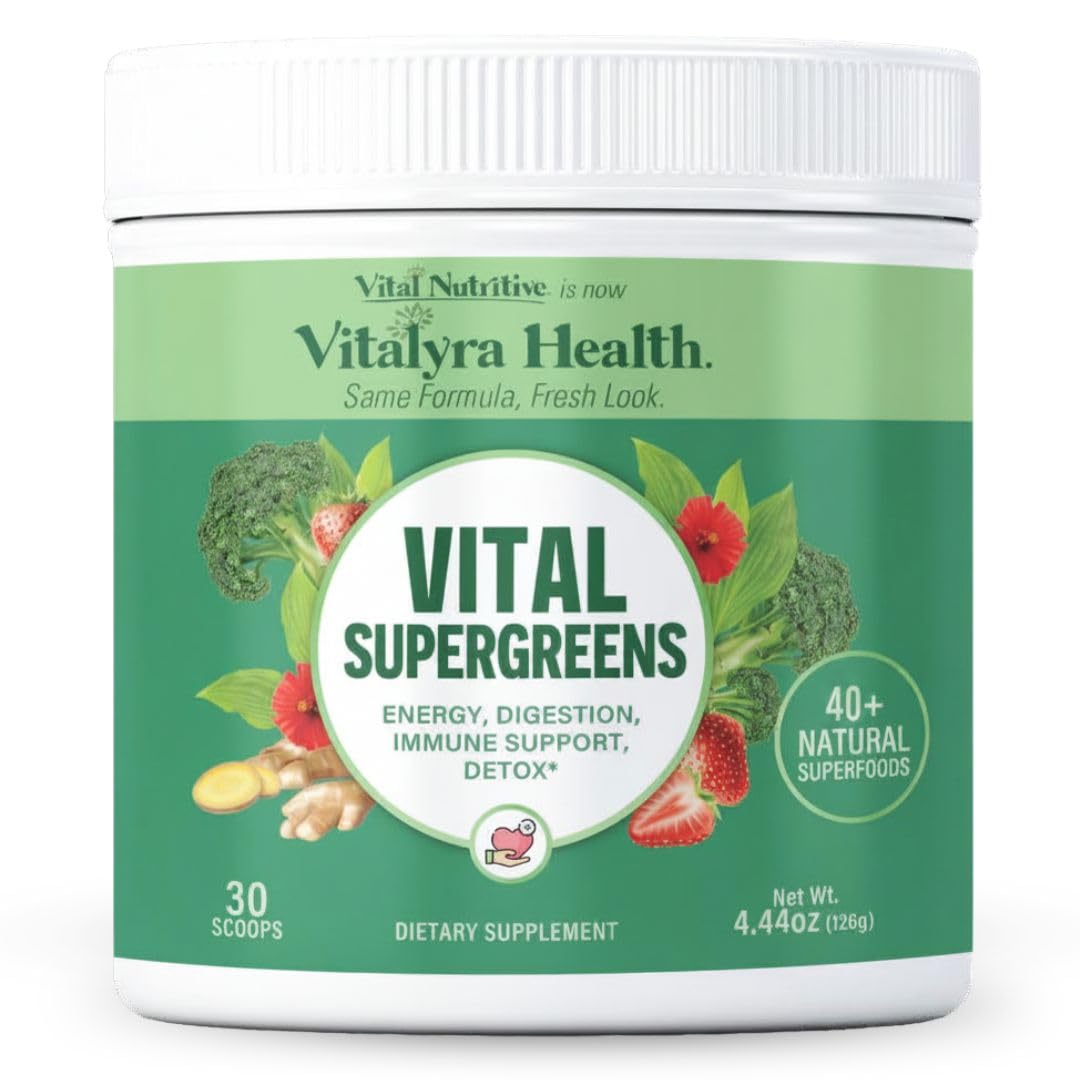 VITAL NUTRITIVE Poudre de Super Greens 200g vue de face