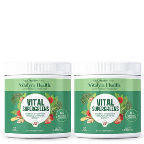 VITAL NUTRITIVE Poudre de Super Greens 40+ Superfoods 381g vue de face