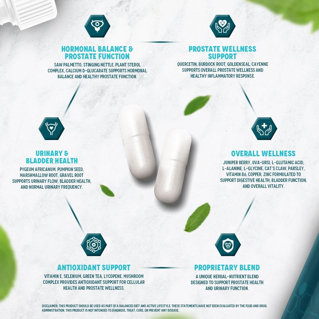 VITAL NUTRITIVE Saw Palmetto capsules sur fond blanc