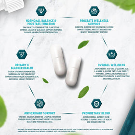 VITAL NUTRITIVE Saw Palmetto capsules sur fond blanc