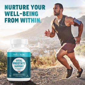 VITAL NUTRITIVE Saw Palmetto flacon avec capsules à côté