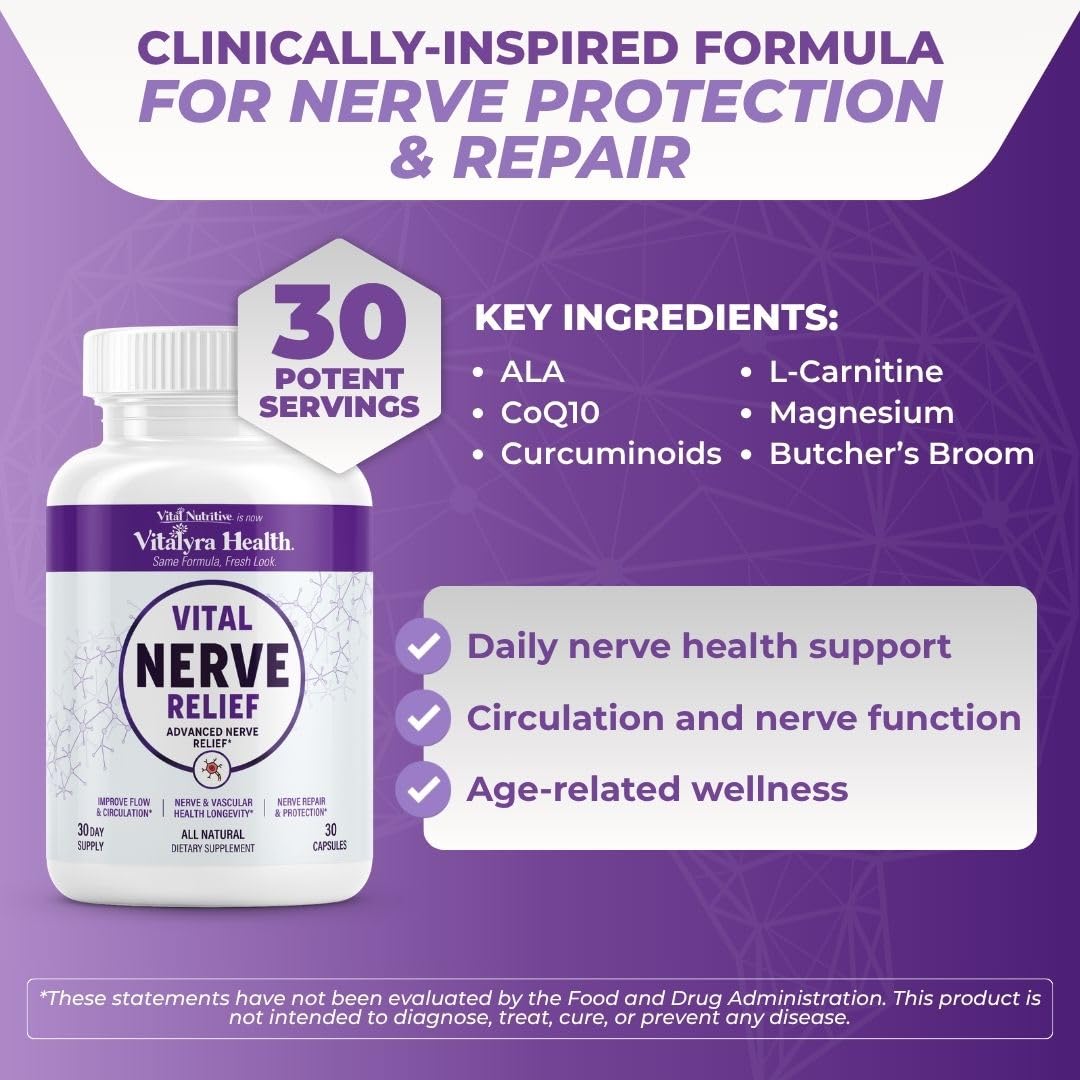 VITAL NUTRITIVE Soutien Nerveux bouteille vue latérale