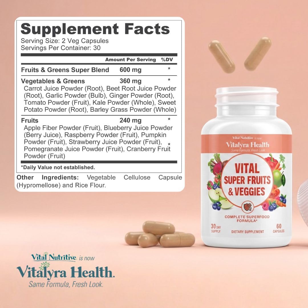 VITAL NUTRITIVE Super Fruits & Légumes avec fruits et légumes
