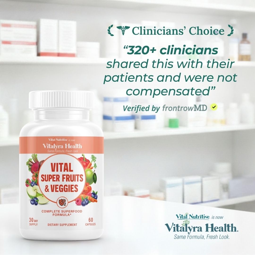 VITAL NUTRITIVE Super Fruits & Veggies 200g - prise de capsules