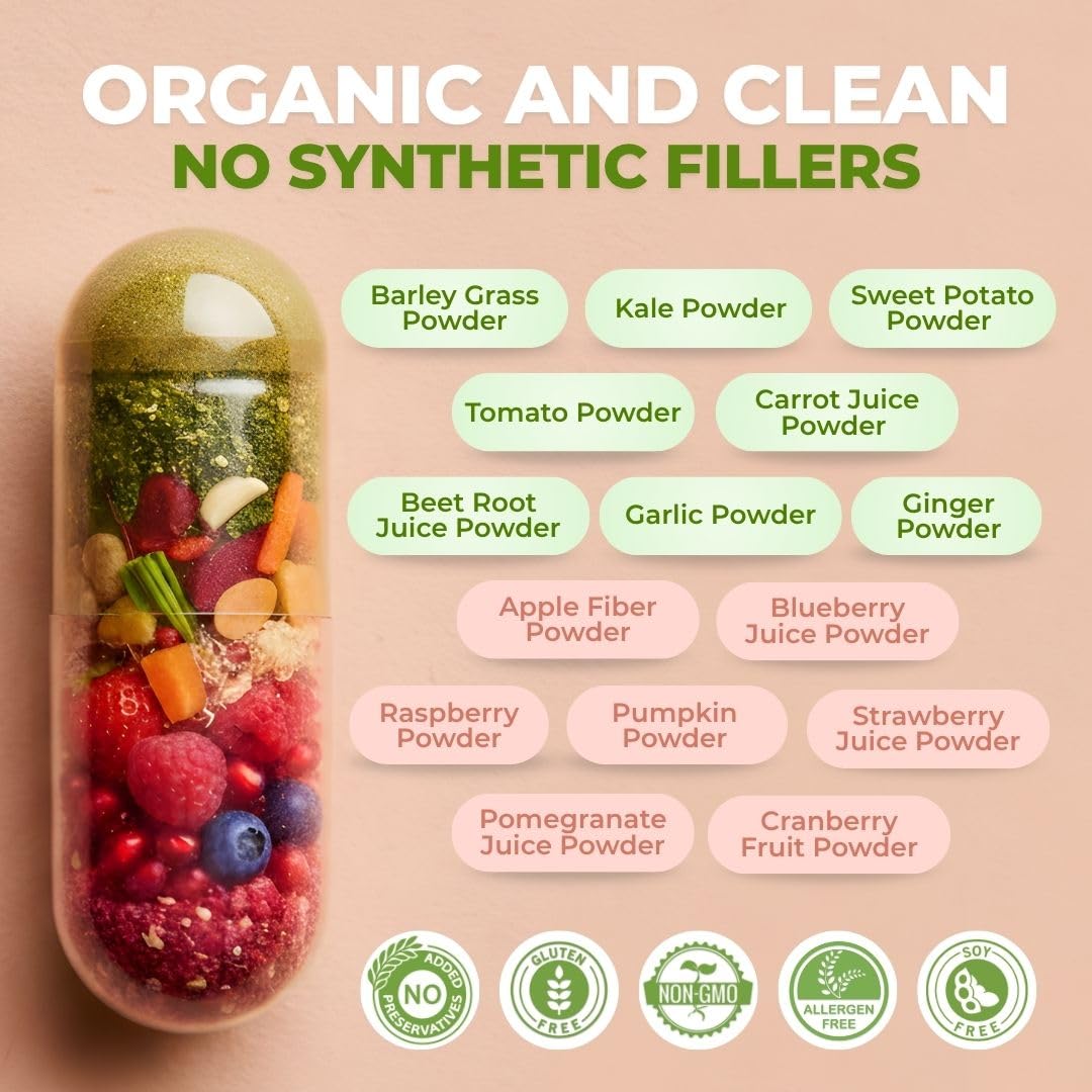 VITAL NUTRITIVE Super Fruits & Veggies 200g - vue de côté