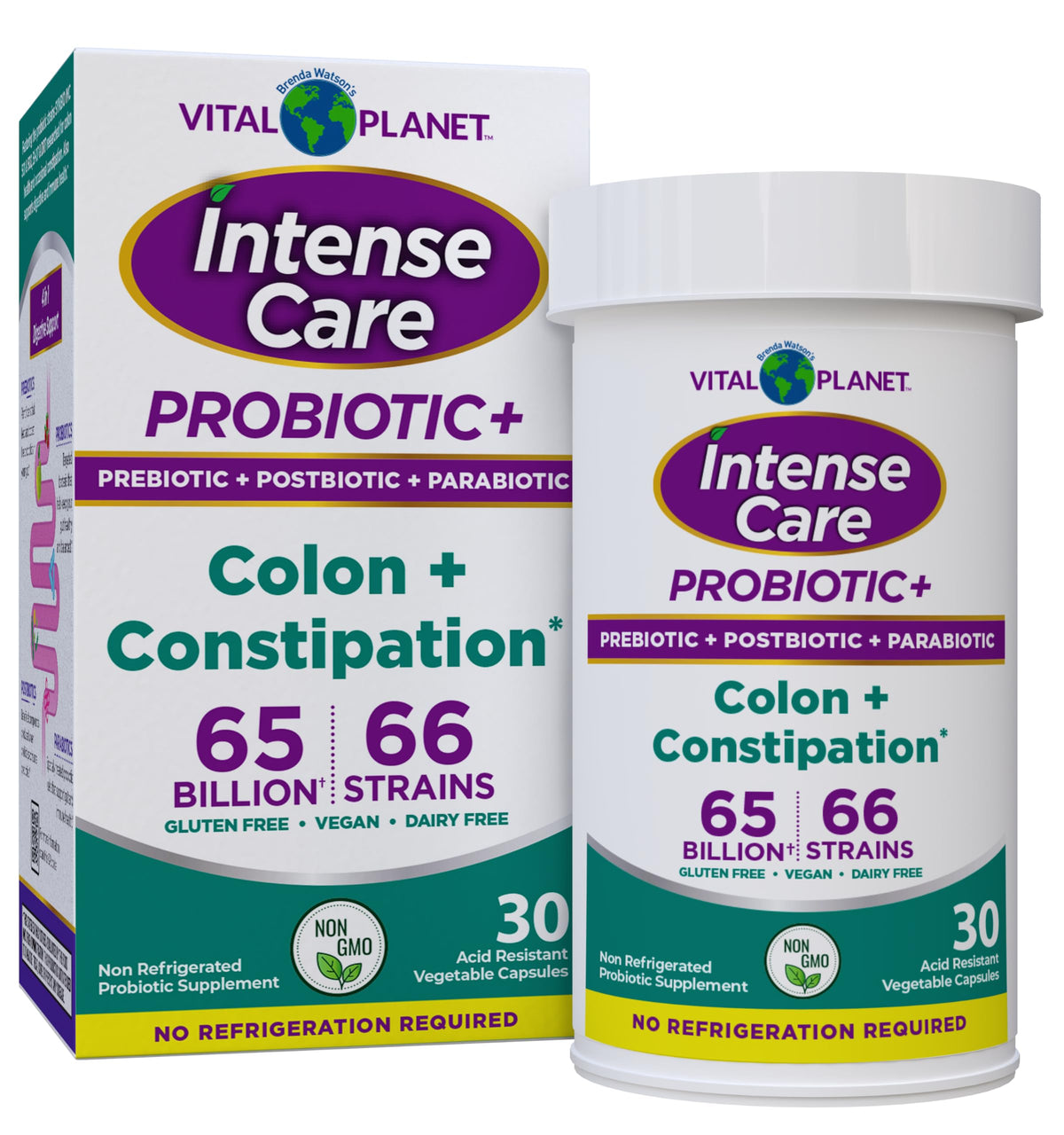 Vital Planet Complément Alimentaire 4-en-1 Probiotiques 30 capsules vue de face