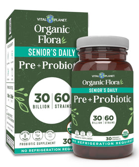 Vital Planet Complément Alimentaire Probiotique Senior 30 Capsules - Vue de face