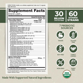 Vital Planet Complément Alimentaire Probiotique Senior - Détails des capsules