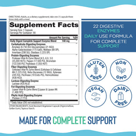 Vital Planet Enzymes daily, emballage et étiquette