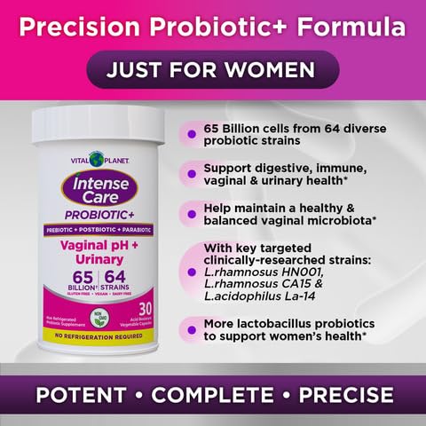 Vital Planet Probiotiques Féminins 30 ct, détails des ingrédients