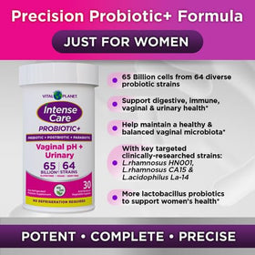 Vital Planet Probiotiques Féminins 30 ct, détails des ingrédients