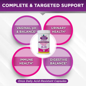 Vital Planet Probiotiques Féminins 30 ct, vue arrière de l'emballage
