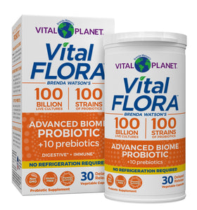 Vital Planet Vital Flora Probiotique 100 Milliards CFU 30 Capsules - vue de face