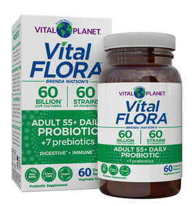 Vital Planet Vital Flora Probiotique 55+ 60 capsules vue avant