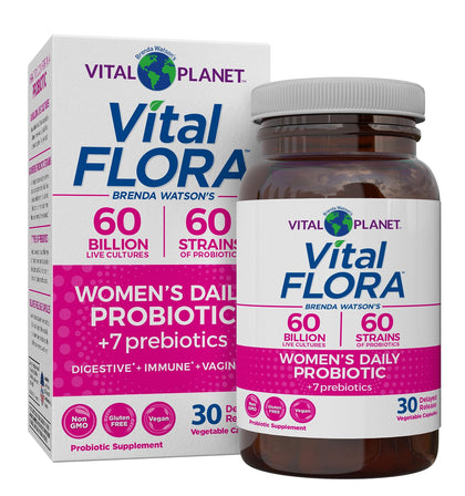 Vital Planet Vital Flora Probiotique Femmes 30 Capsules vue avant