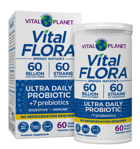 Vital Planet Vital Flora Ultra Probiotique 60 milliards CFU boîte avant
