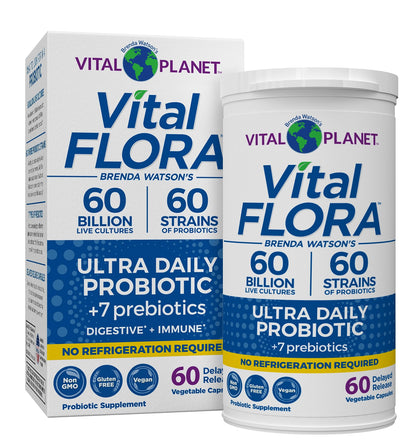 Vital Planet Vital Flora Ultra Probiotique 60 milliards CFU boîte avant