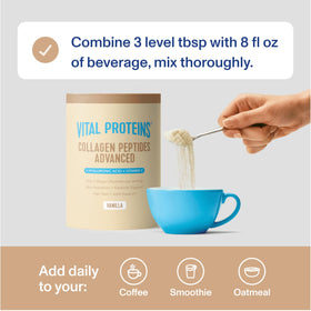 Vital Proteins Collagen Peptides Vanille 21oz - étiquette