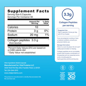 Vital Proteins Collagène Capsules 360 en mode de vie actif