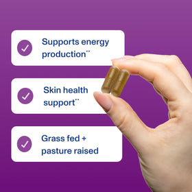 Vital Proteins Complément Alimentaire Foie de Boeuf avec étiquette