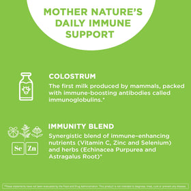 Vital Vitamins Colostrum 60 capsules avec ingrédients